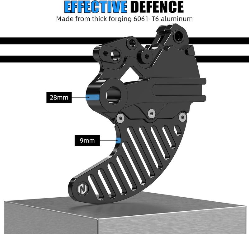 NICECNC Black Rear Brake Disc Guard Protector Compatible with Yamaha Tenere 700 /XTZ700 2019 2020 2021 2022 2023 2024, 6061-T6 Aluminum, Anodization, CNC, Tenere 700 Accessories - Image 4